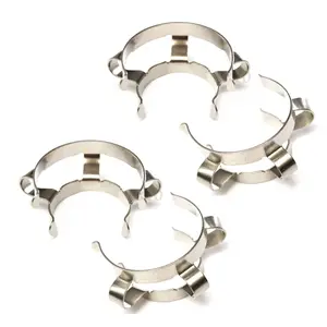 4Pcs 24 Stainless Steel Clip Keck Clamp for 24/29 24/40 Glass Ground Joint