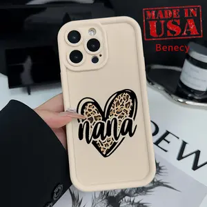 Soft Case for iPhone 16 15 14 Pro Max 13 12 11 XR XS Plus E Wild Heart for Nana TPU Bumper Camera Lens Protection Rugged Durable Phone Cover