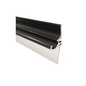 Gordon Glass® Oil Rubbed Bronze Framed Shower Door Replacement Drip Rail with Vinyl Sweep and Pre-applied Mounting Tape - 30" Long