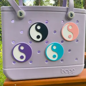 Bogg Bag Charm Yin & Yang - Choose Your Color! / Bogg Bag Charms / Bogg Bag Tags / Bogg Bag Accessories / Pool Bag Charms / YinYang Charm