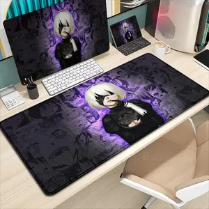 Nier Automata 2B Gaming Mouse Pad, XXL Anti-Scratch Desk Mat with Lock Edge, Anti-Slip Rubber Base, Smooth Cloth Surface, Durable Thick Design for PC Gamers’ Computer Accessories, Anti-Scratch Mouse Pads
