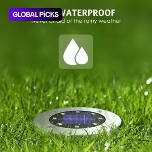 Solar-Powered Outdoor LED Lights, IP65 Waterproof Garden Lamp, Ground-Buried LED Floor Lights for Steps, Path and Patio, Yard Lighting and Summer Outdoor Decor #GLOBAL PICKS