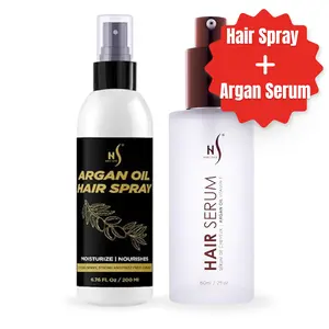 HerStyler Shine & Protect Duo – Argan Oil Hair Mist & Argan Oil Hair Repair Serum for Frizz-Free, Glossy Hair
