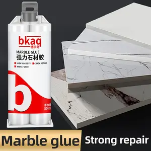 50ML Strong Stone Glue with Tools, Wide Application Range, Ceramic Tile Repair, Toilet Bowl Fix, Marble Adhesive, Stone Board Restoration
