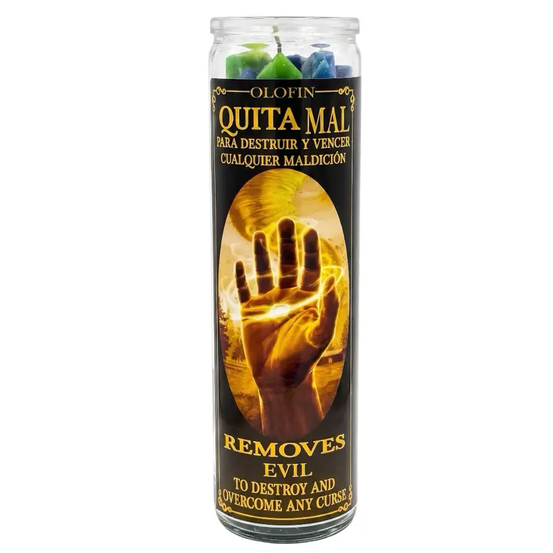 Quita Mal (Removes Evil) Prepared Ritual Candle Perfumed