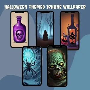 Halloween Iphone Wallpaper Bundle of 5