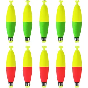 Weighted Bobbers for Fishing Floats EVA Foam Snap-on Fishing Bobbers for Crappie Bluegill Panfish Trout Catfish Bass 10 Packs