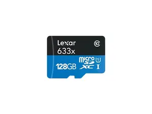 Lexar High-Performance 633x 128GB microSDXC UHS-I Card with SD Adapter