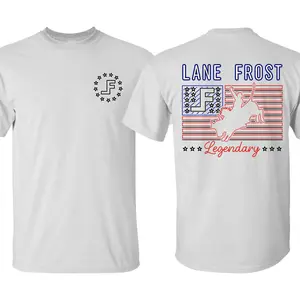 Lanefrost T-Shirt, Vintage Bull Rider Shirt, Retro Rodeo Cowboy Tee, Legendary LF Merch 2 sided TShirt, Gift For Him, Gift For Her, Western Outfit, MADE IN USA