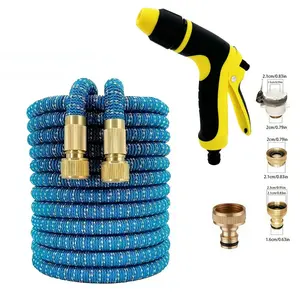 High Pressure Car Wash Water Gun, Home Soft Hose Booster Nozzle, Triple Stretchable Garden Irrigation Sprinkler Head