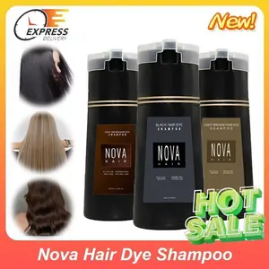 【EXPRESS】Nova Hair Dye Shampoo,Nova Hair Instant Dye Shampoo,Hair Color Shampoo for Hair black hair christmas 2024 ornament hair Haircare Moisture Conditioner Traditional