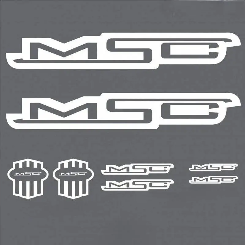 2D flat sticker MSC frame sticker AM car sticker bicycle equipment car sticker, mountain bike beam sticker graffiti