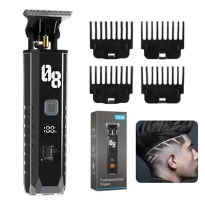 Men's Hair Clippers, Rechargeable Barber Clippers, Multifunctional Hair Clipper, Cordless Beard Trimmer, Professional Barber Style Shaver, Easy-To-Use Grooming Tool for Men Haircut