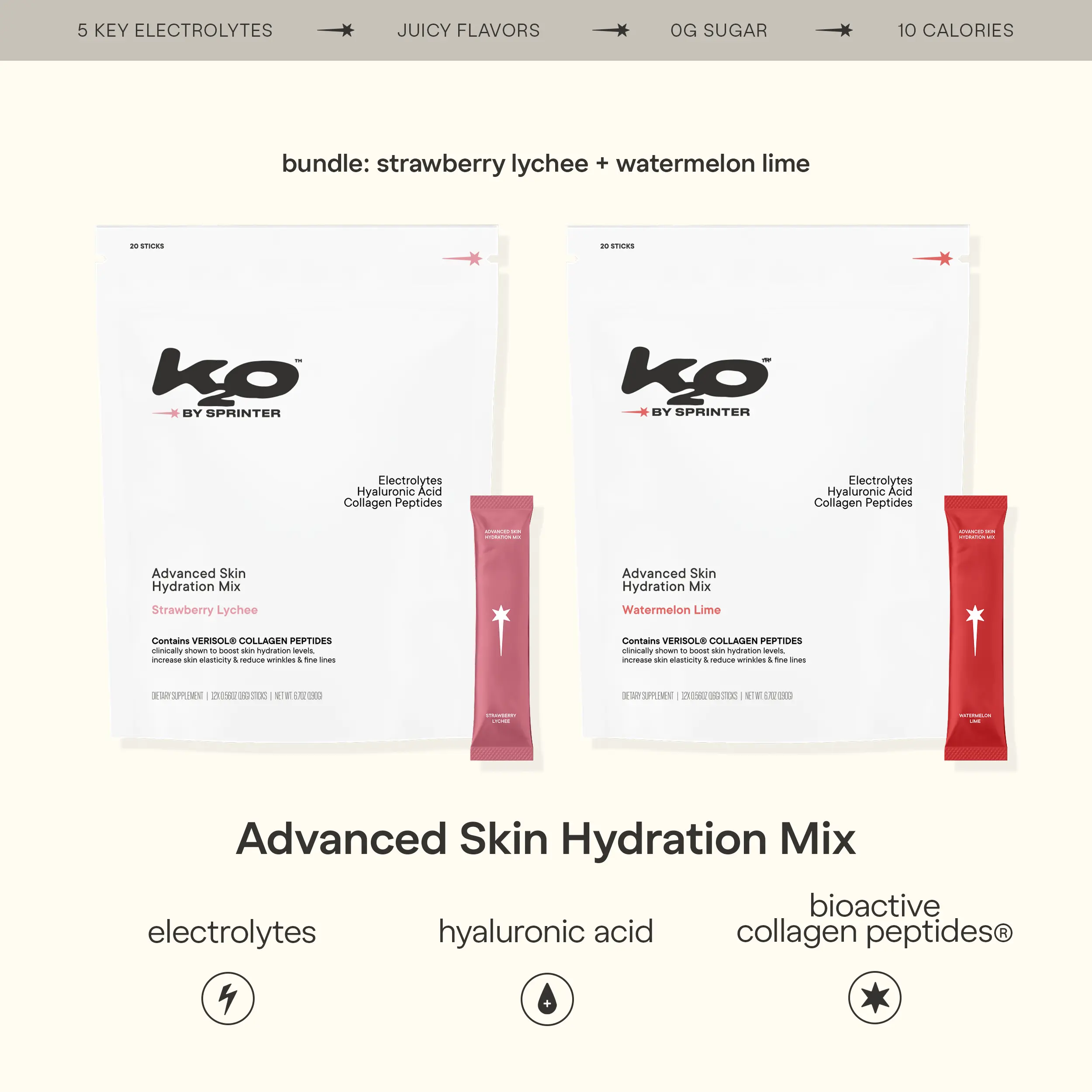 strawberry lychee + watermelon lime 2 pack bundle