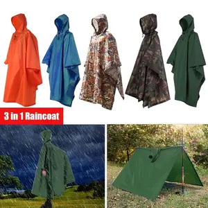 3 in 1 Waterproof Raincoat Backpack Rain Cover with Hood for Hiking Cycling and Outdoor Camping Tent Mat umbrella  hat Women's Snow Garden Boots Collapsible Vampire Umbrella  Multicolor rain  pants Lightweight Vis Safety Suit