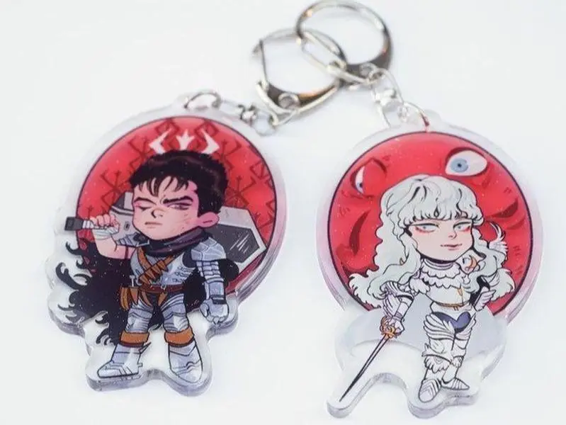 GUTS & GRIFFITH 3" KEYCHAINS