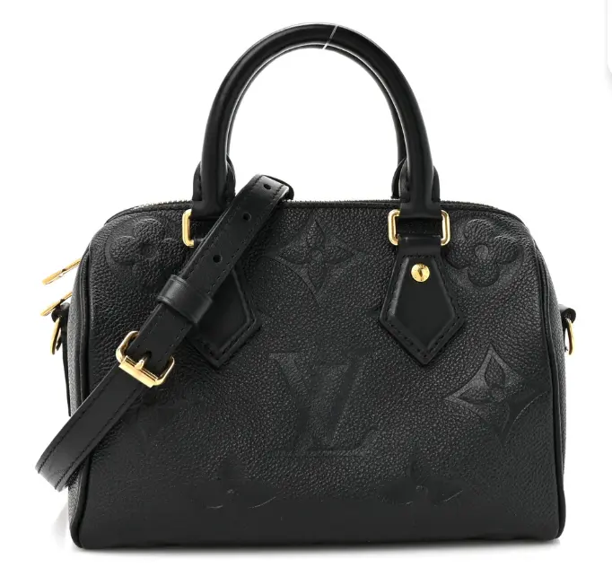 Pre-owned Louis Vuitton Leather Mini Bags Empreinte Monogram Giant Speedy Bandouliere 4000042025364