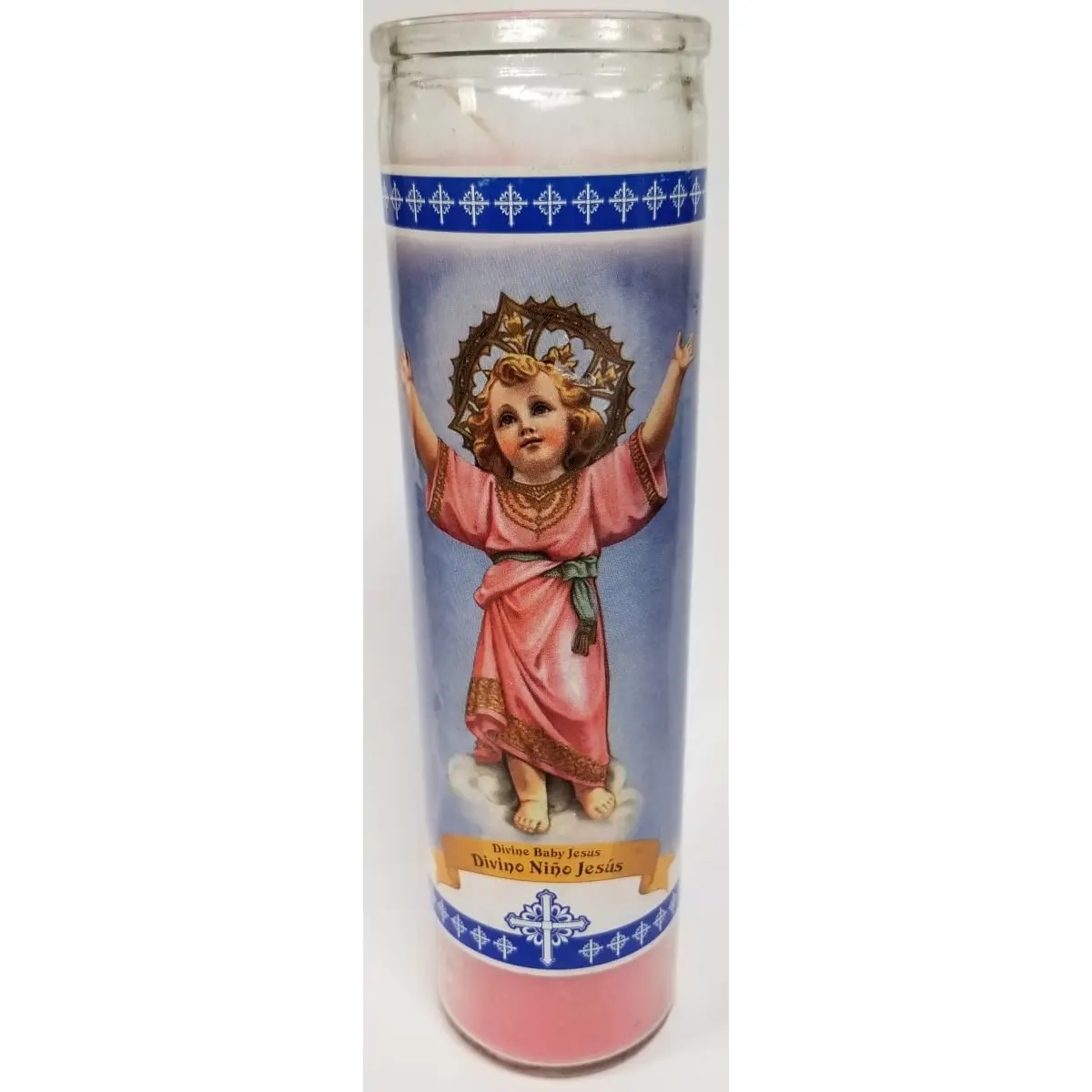 Divine Baby Jesus Devotion Prayer Candle (KM8994) - 0.8 lbs Home Decor Light, Home Supplies Candle for Extended Use During Prayer, Meditation