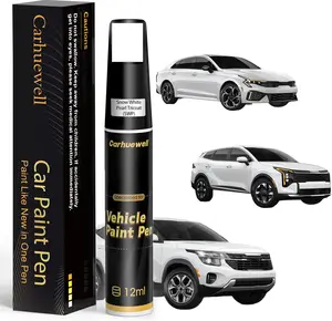 (SWP) Snow White Pearl at Touch Up Paint Compatible with Kia, Exact Match Car Paint Pen Automotive Scratch Repair Remover Kit Quick & Easy Solution for Vehicle Chips and Nicks