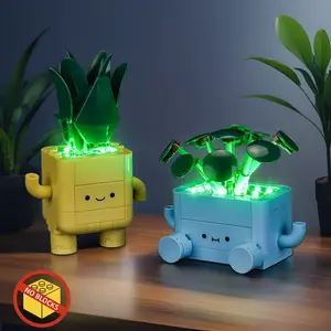 【BrickBling LED Light Kit】 for LEGO The Botanical Collection Happy Plants 10349，DIY Lighting Upgrade Set, Building Block Light Modification Kit，A Perfect Gift for Holidays and Birthdays