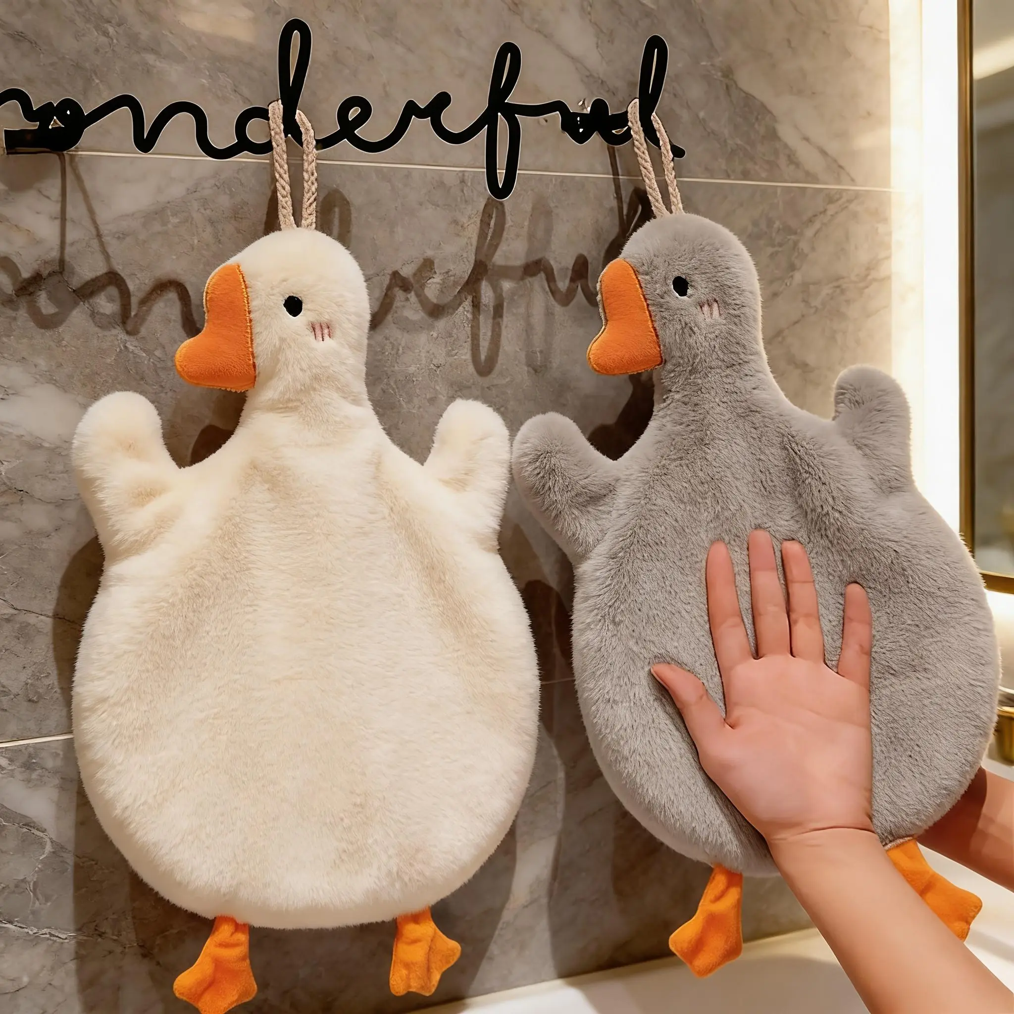 Ultra-Fine Microfiber Towel, Quick-Drying And Non-Shedding, Cute Duck Hand Towel, Strong Absorbent, Bathroom Kitchen Cloth, Soft Hand Towel, Home Hanging Small Washcloth, Random Color