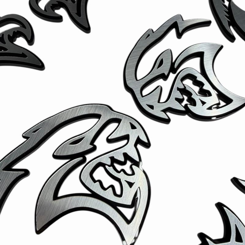 Acrylic Fender Emblems – Hellcat, TRX, Demon, Scat Pack, Trackhawk, Hawk (Pair, 3M Adhesive)