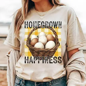 Homegrown Happiness Farm Eggs DTF Transfers - THIS IS NOT A SHIRT