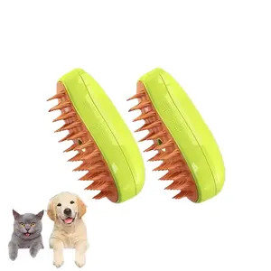Cat Dog Steamy Brush with Electric Sprayer for Massage Pet Grooming Tool Shedding 3 in 1 Electric Sprays Massage Combs