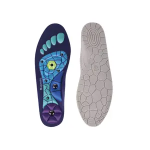 EVA Magnetic Massage Insoles Unisex Arch Support Cuttable Design Non Slip Stable Comfort For Walking Commuting Outdoor Travel