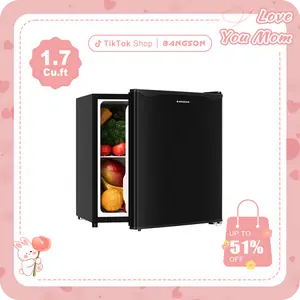 BANGSON 1.6 Cu.Ft Mini Fridge With Freezer, Small Refrigerator, Single Door Refrigerator, Room Fridge, Protable Refrigerator, Under-counter Refrigerator, Compact Refrigerator, Gift Idea, Christmas Gift