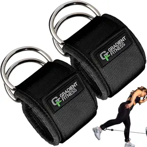 Gradient Fitness Ankle Straps (2 Pack) | Ankle Strap for Cable Machine, Ankle Bands for Working Out, Cable Ankle Strap, Cable Machine Attachment, Ankle Cable Attachments for Gym