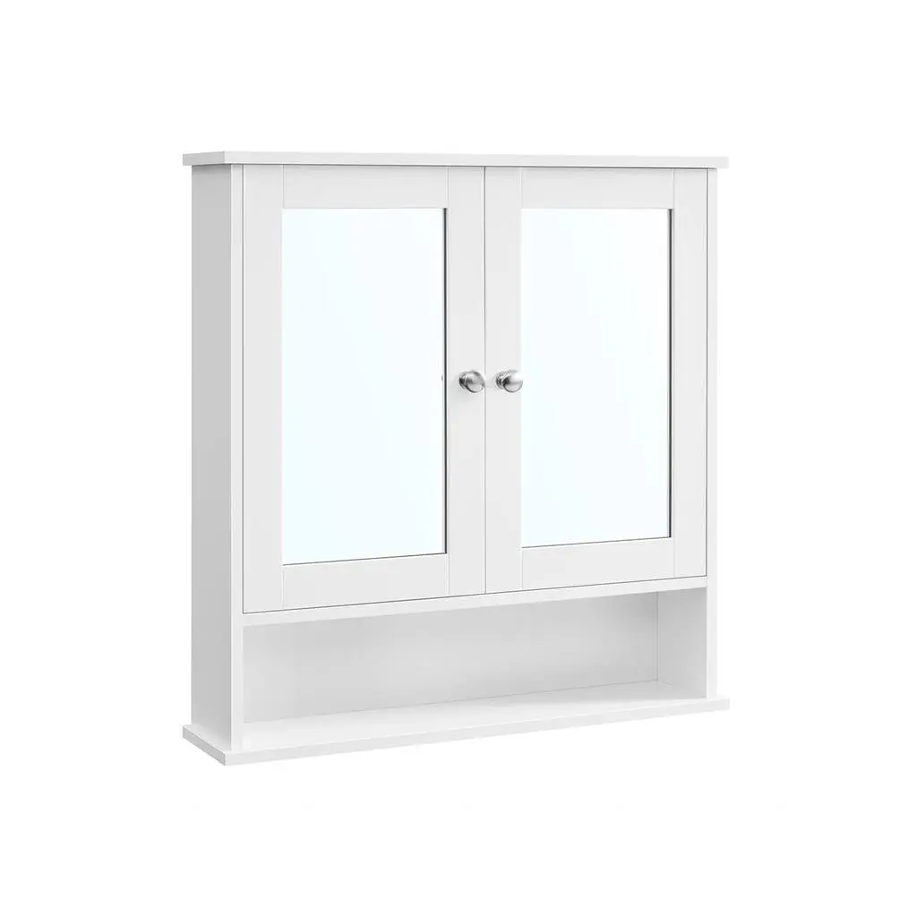 VASAGLE Bathroom Cabinet with Mirror, Wall Cabinet with 2 Mirrored Doors VASAGLE Bathroom Cabinet with Mirror, Wall Cabinet with 2 Mirrored Doors