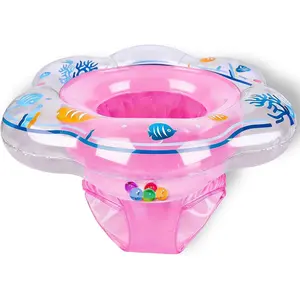 Baby Pool Float with Double Airbag Safety Seat  Toddler & Infant 6-12 Months, Inflatable Infant Pool Float  Swim Training, Bathtub Water Play
