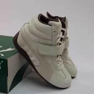 Puma Speedcat Wedge White Brown Women's Sneaker - Authentic Brand New Shoes 408120-01