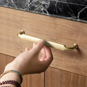 Goo-Ki 6 Pack Brushed Brass Cabinet Pulls American Style Drawer Hardware