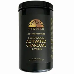 Activated Hardwood Charcoal Powder by Schizandu Vegan 100% | Supports Skin, Body, Teeth Whitening (Hardwood Charcoal Powder) Healthcare Supplement