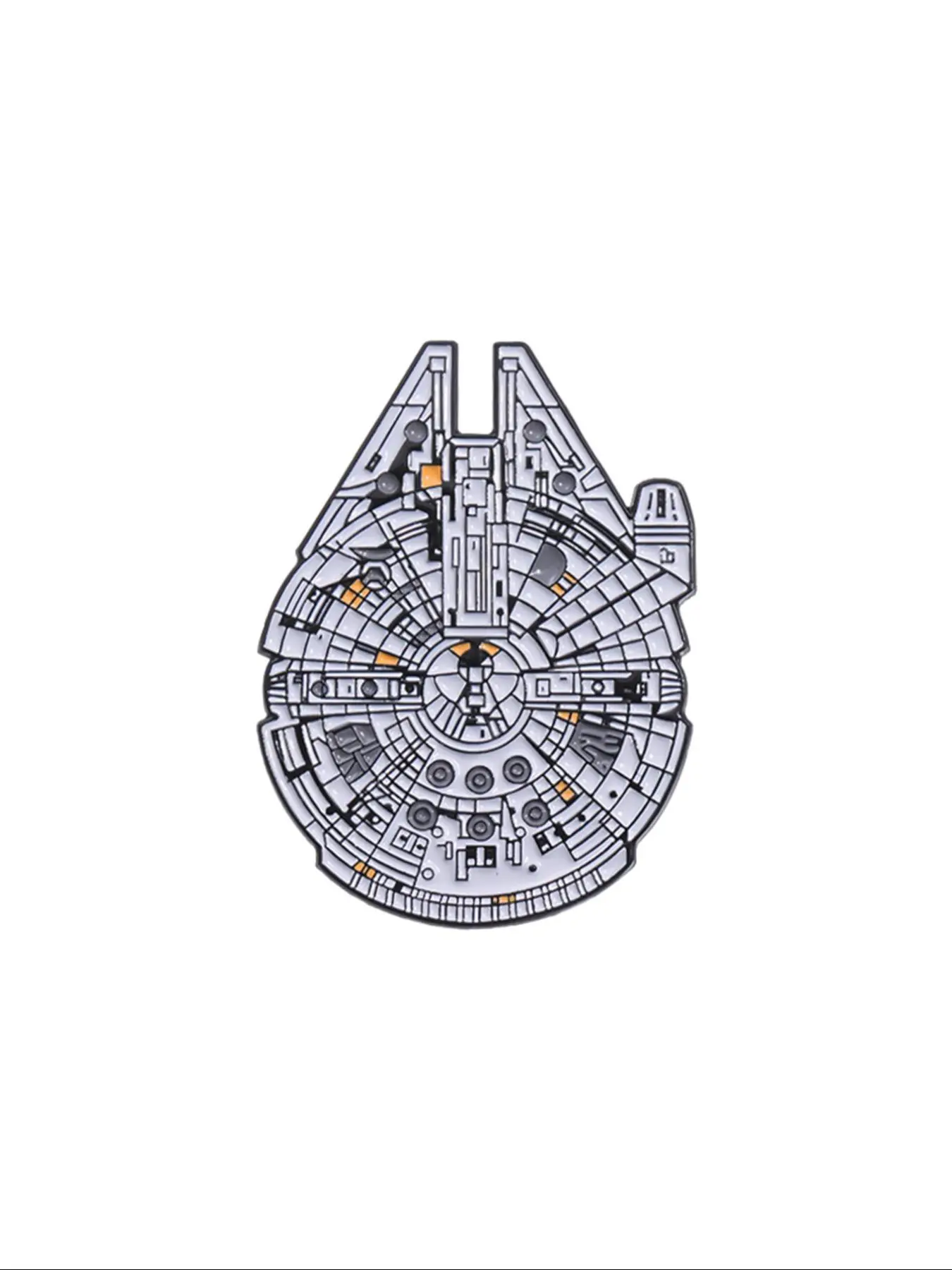 Star Destroyer Design Brooch, Cute Cartoon Brooch, Lapel Pin, Alloy Brooch Pin, Fashion Accessories for Men & Women, Trendy All-match & Exquisite Brooch for Birthday Gift, Jewelry