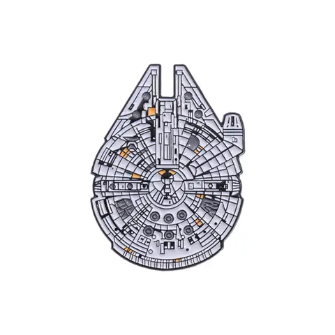 Star Destroyer Design Brooch, Cute Cartoon Brooch, Lapel Pin, Alloy Brooch Pin, Fashion Accessories for Men & Women, Trendy All-match & Exquisite Brooch for Birthday Gift, Jewelry