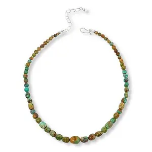 Mine Finds by Jay King Multicolor Spruce Mountain Turquoise Bead 18" Necklace