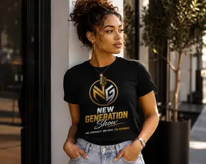 Unisex New Generation Premium Graphic Sports T-Shirt, Real Talk Streetwear Tee, Urban Fashion Short-Sleeve Sport Top