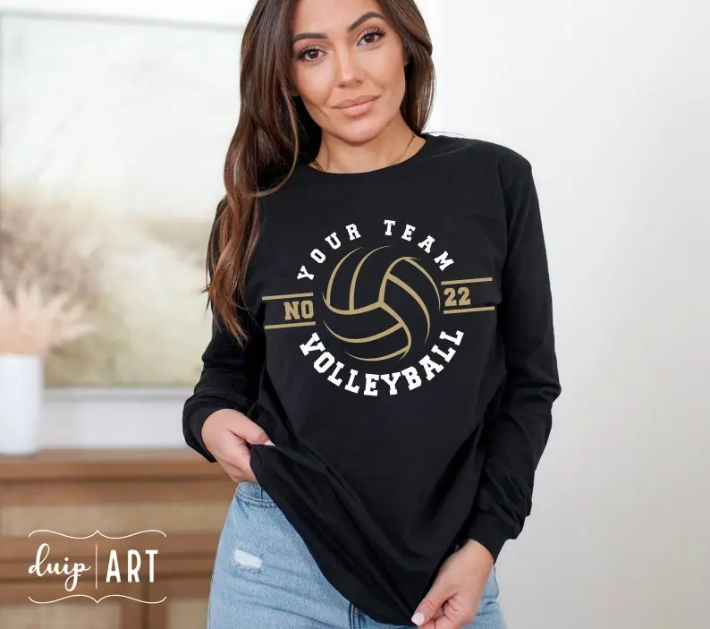 Custom Name Volleyball Shirt, Volleyball Shirt, Game Day Shirt