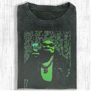 Vintage Shrek Meme T-Shirt, Sarcastic Graphic Tee, Oversized Streetwear Top, Gift for Men and Women, Trending T-Shirt