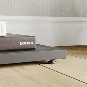 Garvee Mesa consola de 3 niveles para salón y recibidor - Estilo industrial y farmhouse - Estantes abiertos de almacenamiento - Estructura metálica en diamante - Diseño estrecho, fácil montaje -