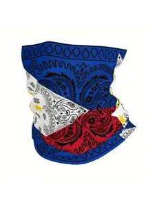 1pc Fashion And Cool Neck Gaiter With Creative Pattern - Breathable, Windproof, Dustproof, Moisture-Wicking Face Shield