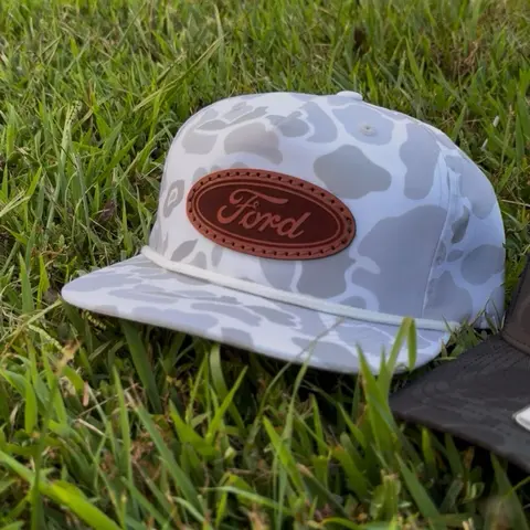 Ford Leather Patch Hat, Mustang Hat, F150, Maverick, f150, f250, trucker hat, gift his her