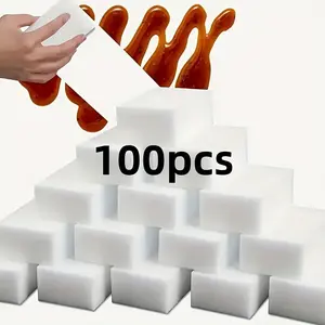 50pcs High-Quality Magic Sponge Eraser Foam Cleaning Pads – Multi-Purpose Household Cleaning Sponge for Kitchen Dishwashing, Furniture, Bathroom, Bathtub, Sink, Floor & Wall Cleaner – No Chemicals Needed