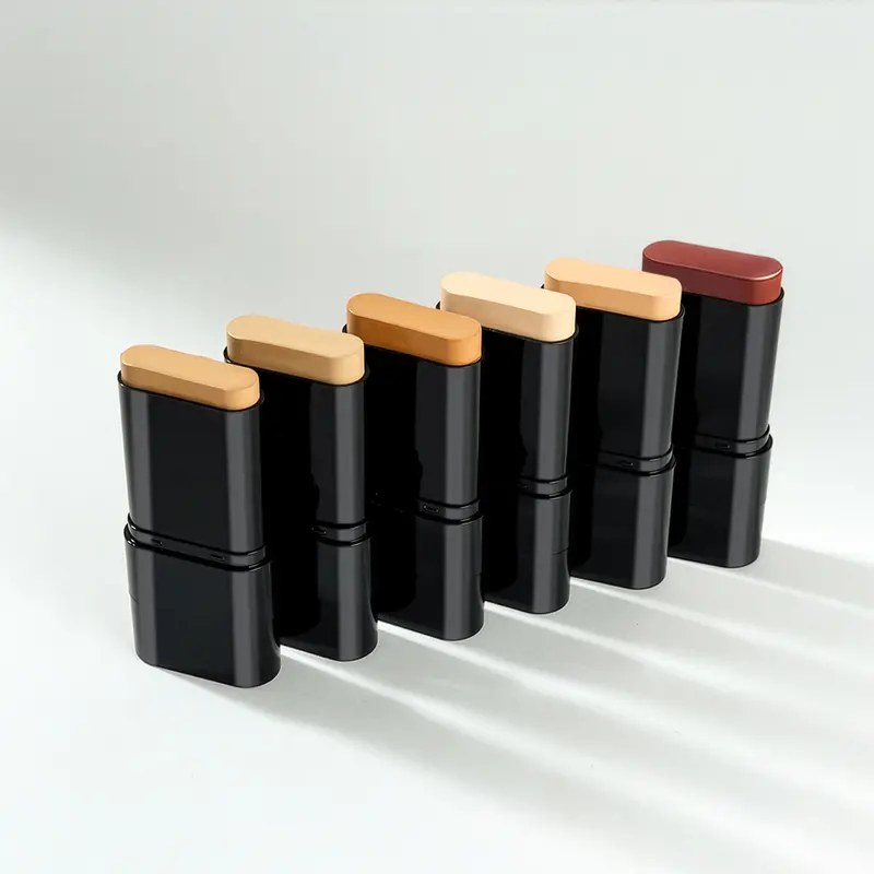 2-in-1 Concealer & Foundation Stick with Brush, Cosmetic, Soft Matte Coverage, Moisturizing Hydrate & Cover, Long-Lasting Waterproof Lightweight, Alcohol-Free Harmful Additive-Free, for Adults Any Skin Type, Wheat Shade, Back to School Beauty Product