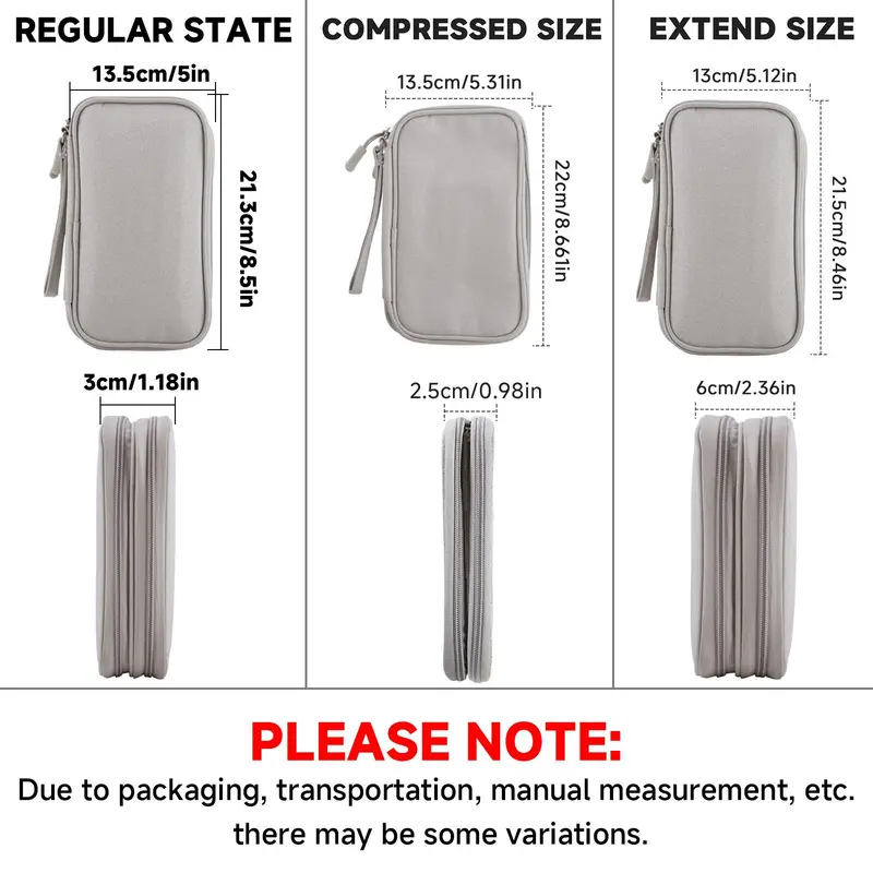 Cable Storage Bag, Portable Double Layer Makeup Storage Box, Waterproof Stationary Storage Container, Travel Organization Pouch for Outdoor Travel, Gift Choice #TOP PICKS 1