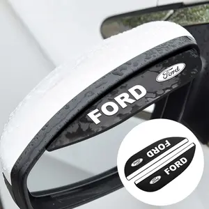 Ford Car Rearview Mirror Rain Eyebrow, Tight Fit Anti-Drop Waterproof Sunshade, Enhances Driving Clarity, External Decoration Accessories, Automotive