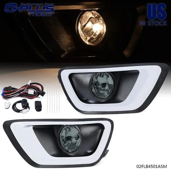 G-PLUS Bumper Fog Lights Kit, Fit for 15-19 Chevy Colorado, Includes Driving Lamps, Wiring, Bulbs & Auxiliary Lights